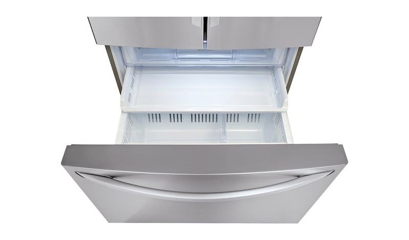 LG 36" Counter Depth French Door Refrigerator with Slim SpacePlus™ Ice System, 24 cu.ft., LFXC24726S